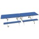 Rectangular Mobile Folding Bench Unit